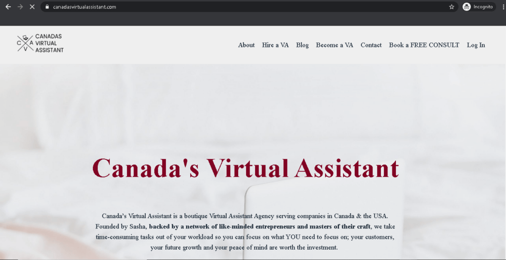 Canadaâs Virtual Assistant