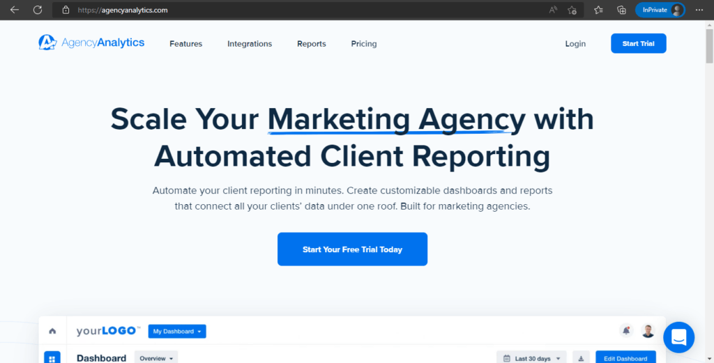 AgencyAnalytics for Reporting and Analytics